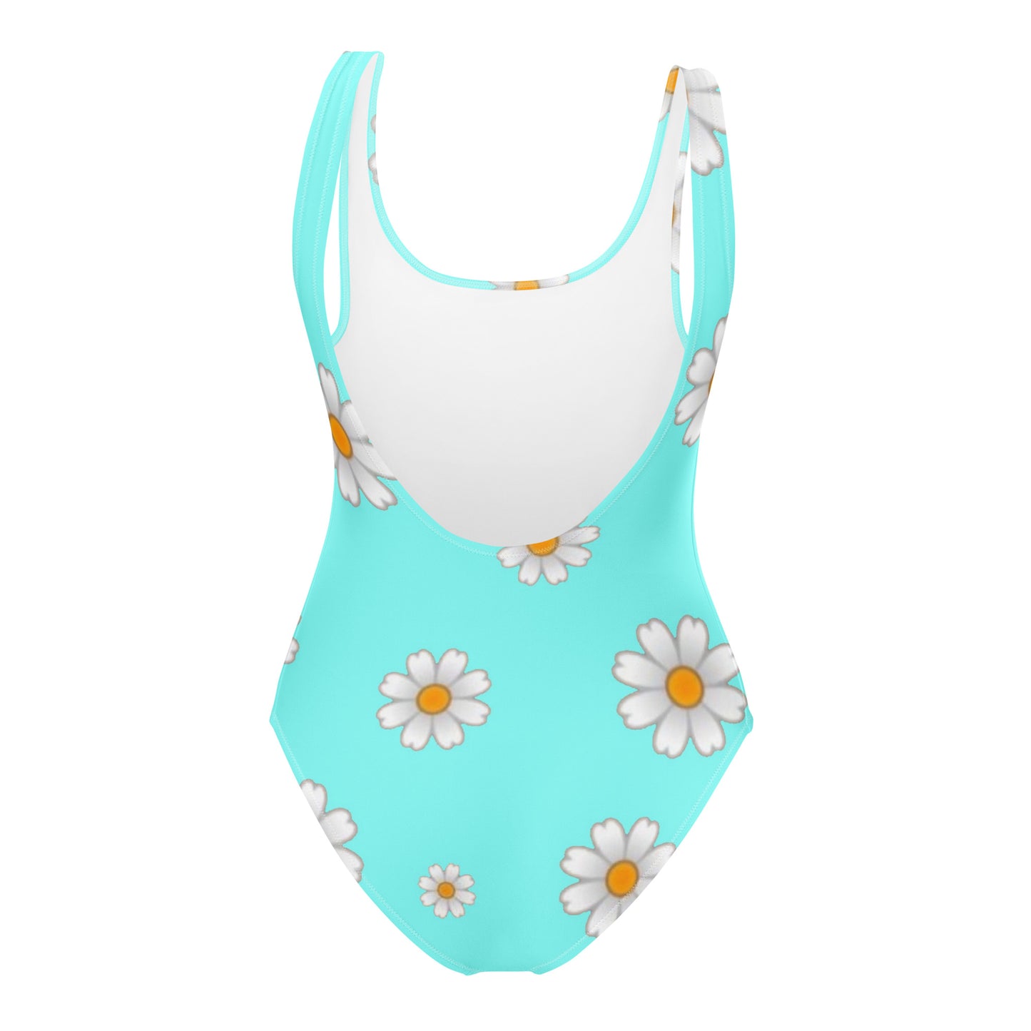 Blue Floral One-Piece Swimsuit