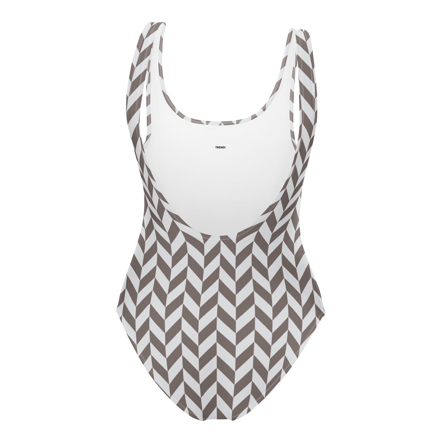Monochrome Pattern One-Piece Swimsuit