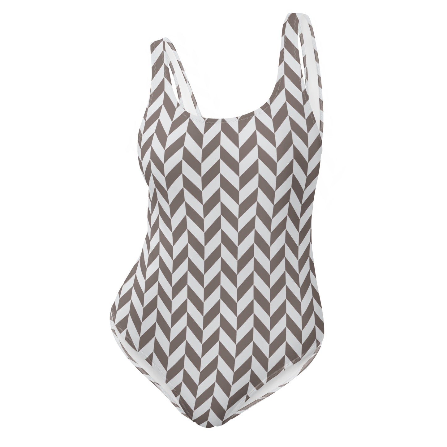 Monochrome Pattern One-Piece Swimsuit