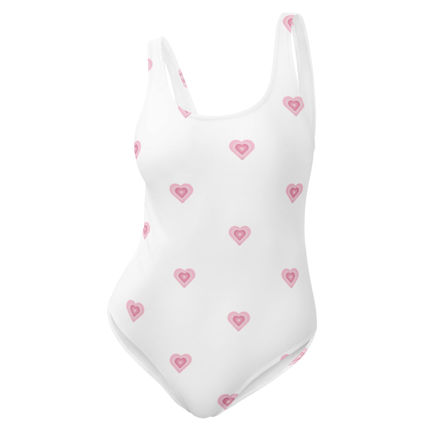 Pink Heart One-Piece Swimsuit