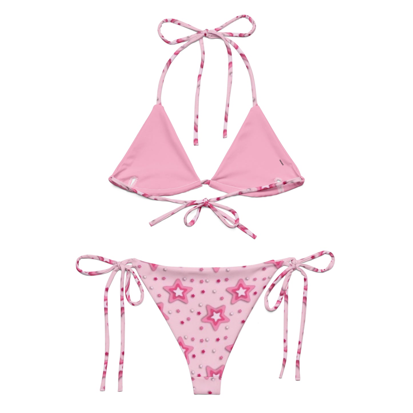 Pink Star String Bikini Set