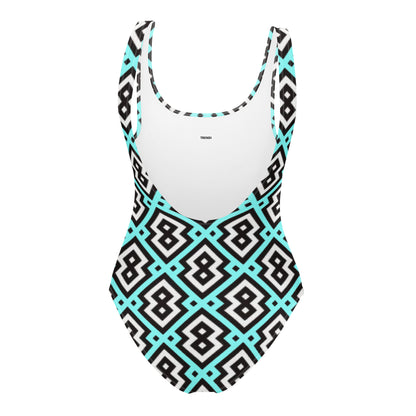Blue Diamond Prism One-Piece Swimsuit