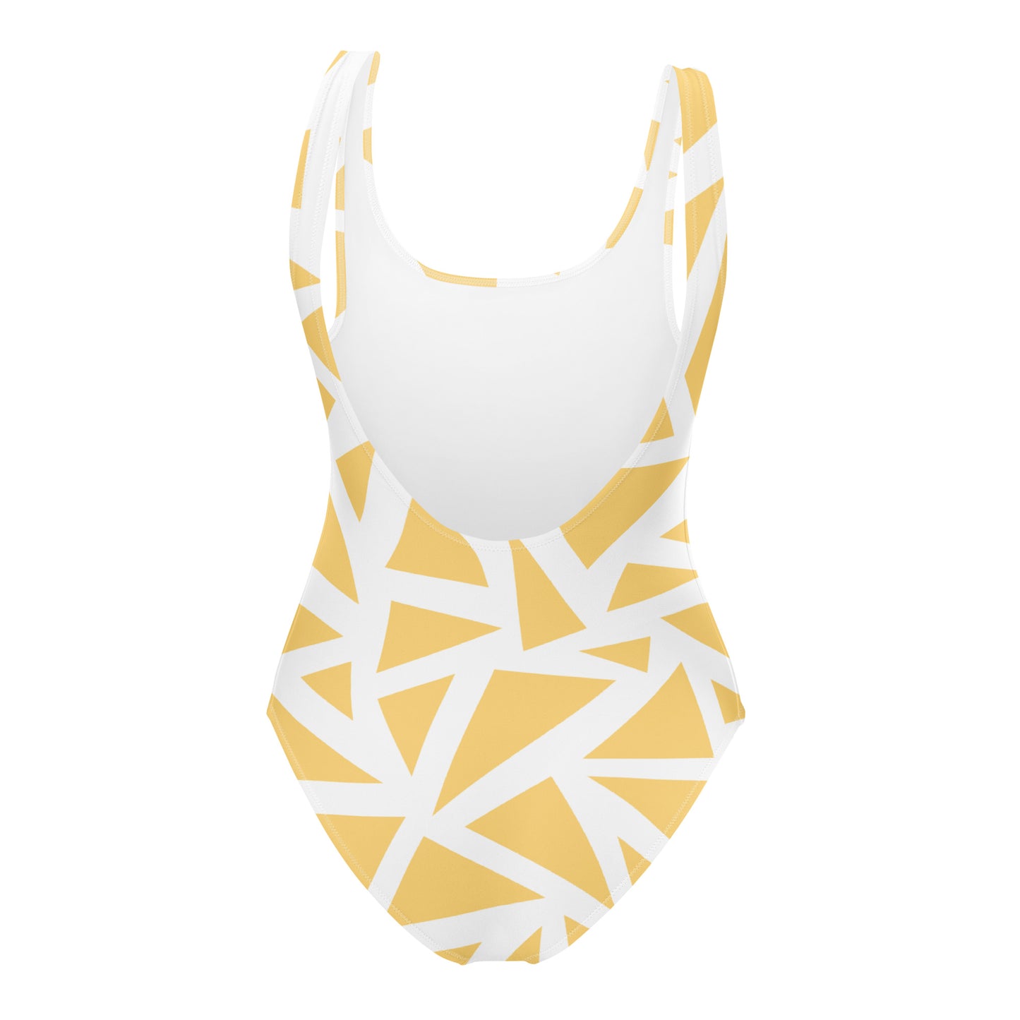 Yellow Triangle One-Piece Swimsuit