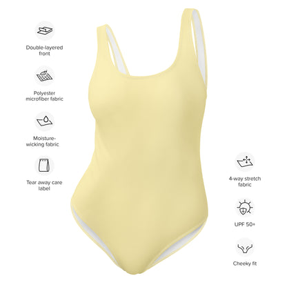 Yellow One-Piece Swimsuit