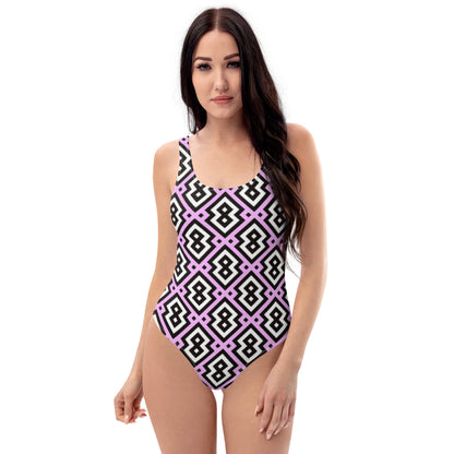 Pink Diamond Prism One-Piece Swimsuit