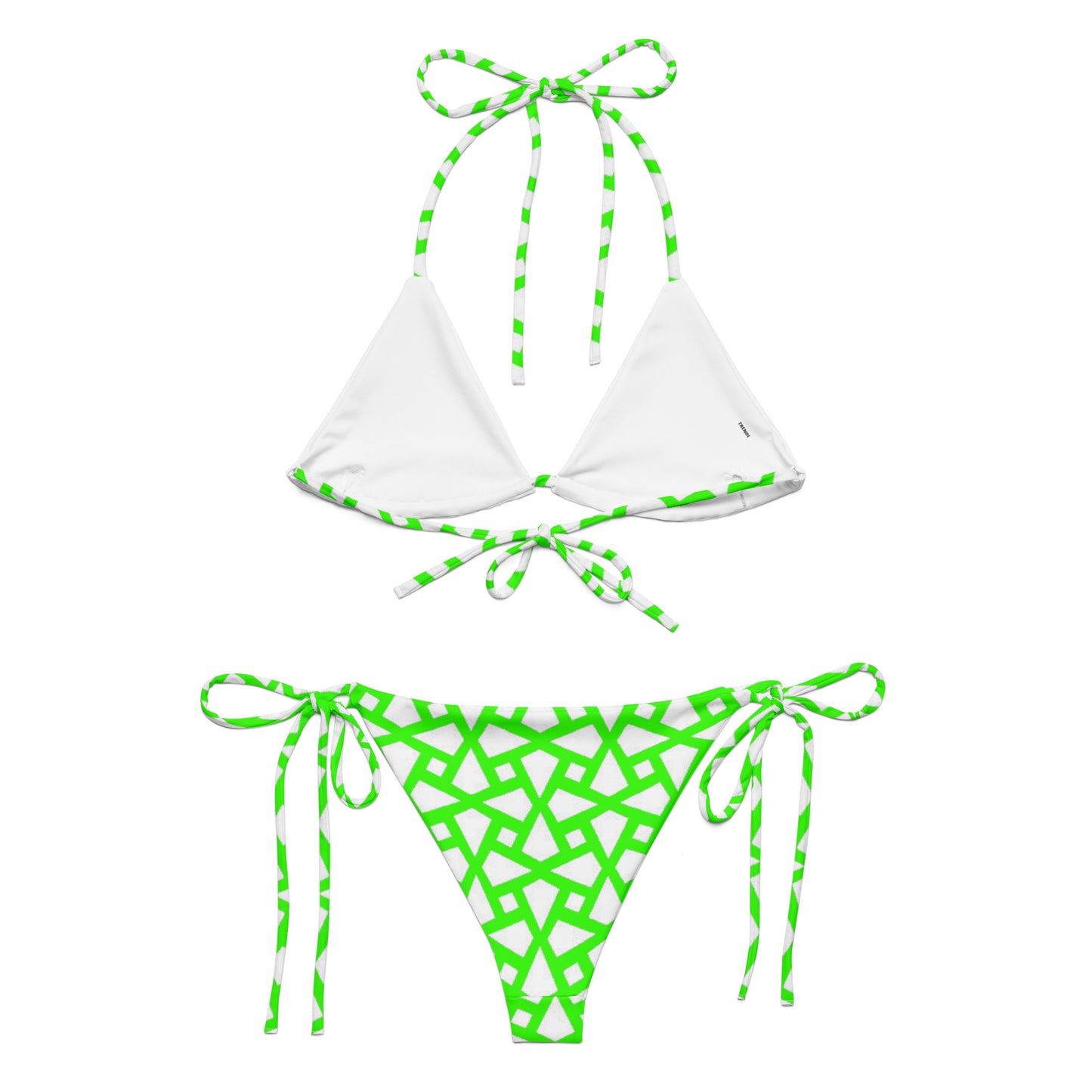 Green Geometric String Bikini