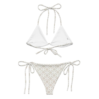 Circular geometric Pattern String Bikini Set