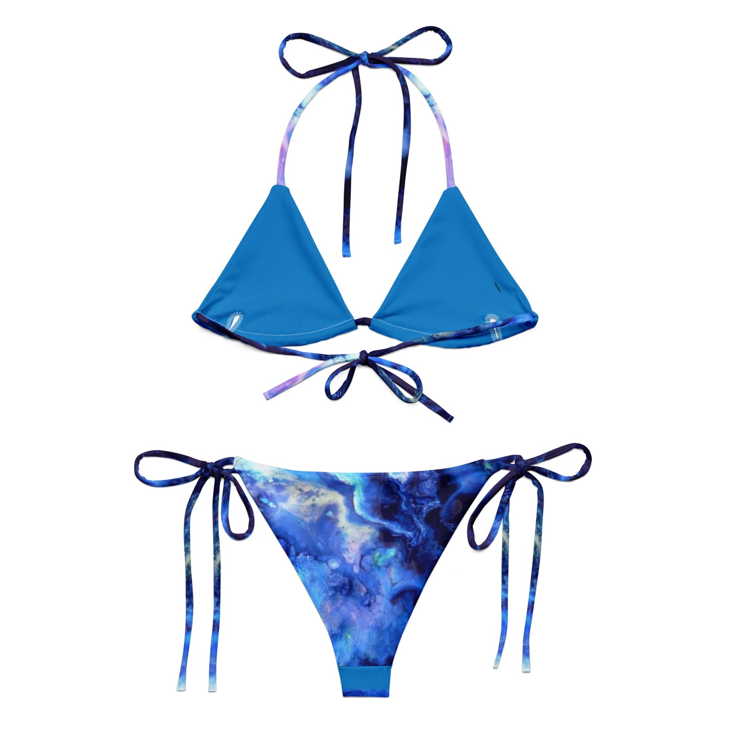 Blue Blush String Bikini Set