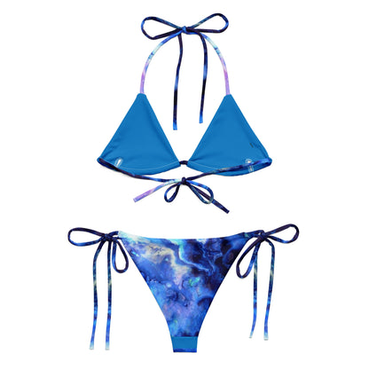 Blue Blush String Bikini Set
