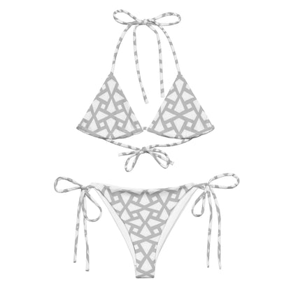 Grey Geometric String Bikini