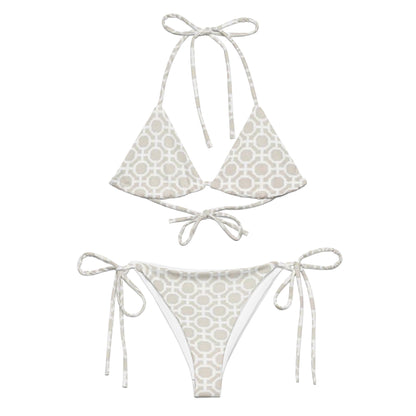 Circular geometric Pattern String Bikini Set