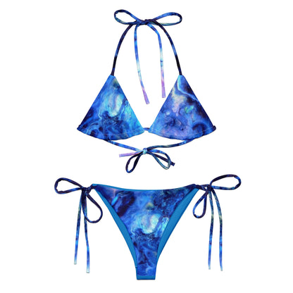 Blue Blush String Bikini Set