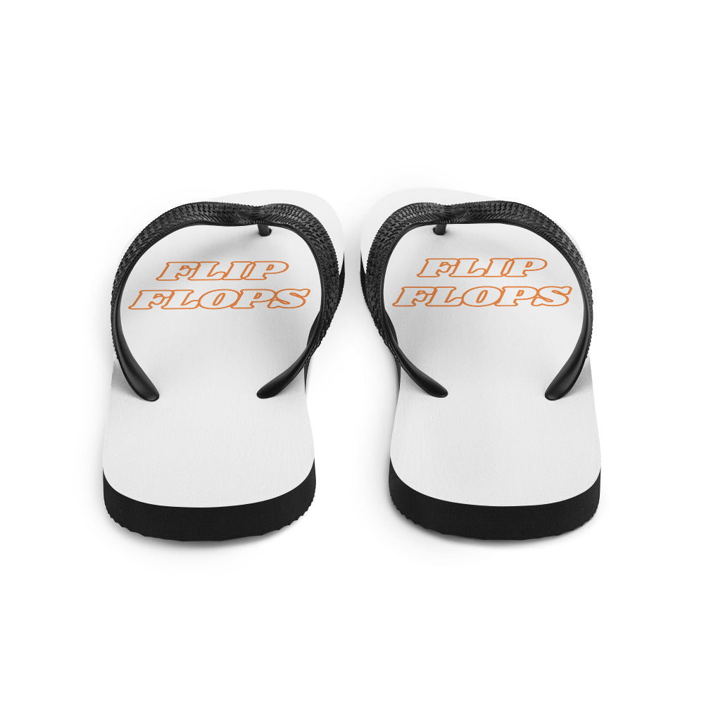 Orange & White Flip-Flops