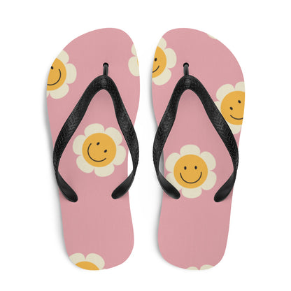 Smiley Face Flower Flip-Flops